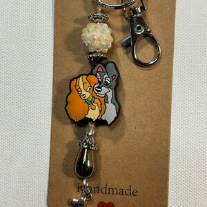 Handmade Lady and the Tramp Keychain